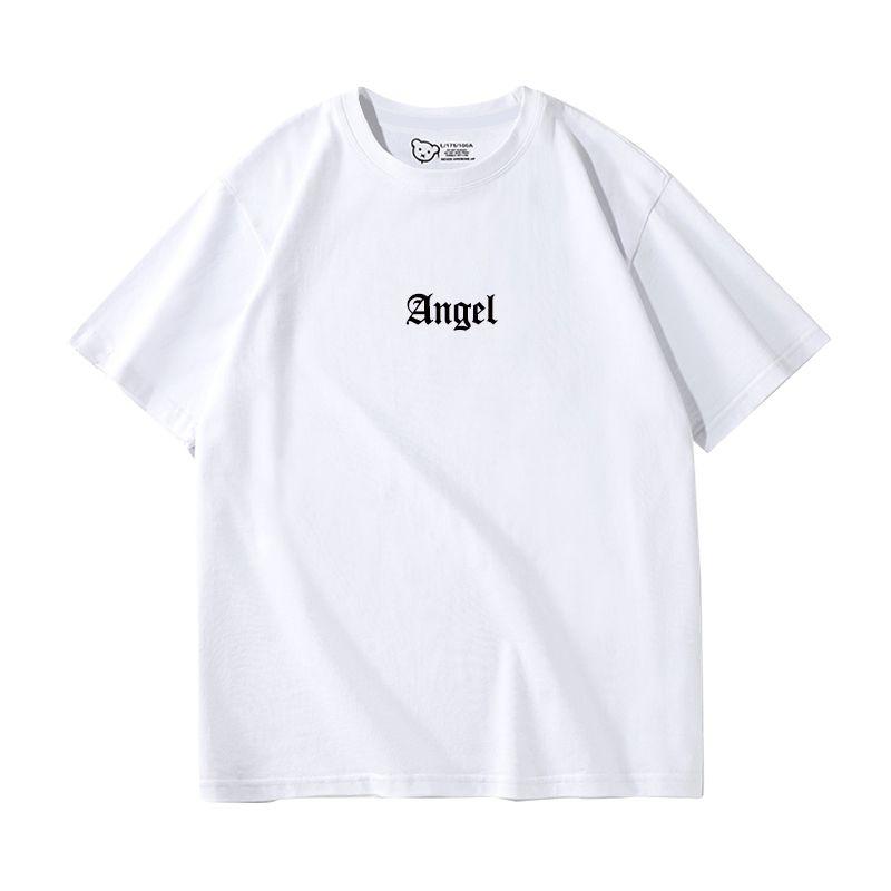 

Angle Short-Sleeved T-shirt for Women 2025 New Arrival Summer Plus Size Inner Bottoming Shirt Pure Cotton White XL