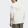 adidas Originals Logo Buchstaben Rundhals Langarm T-Shirt Herren Oberteile Weiß JL7500