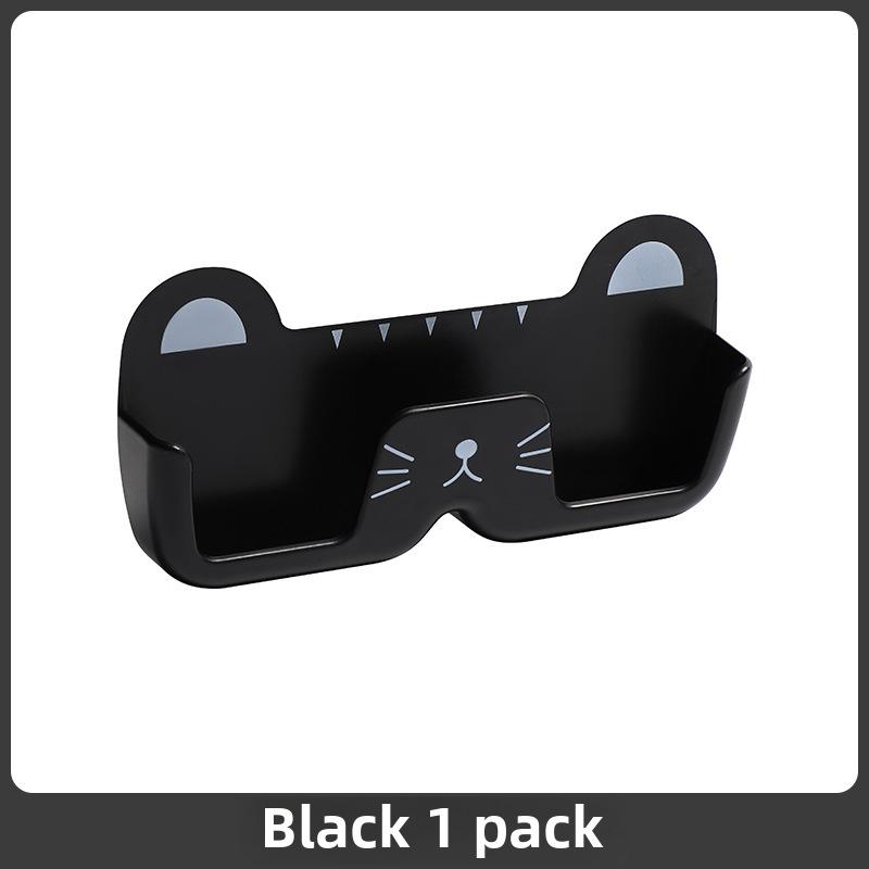 Wall-Mounted Cat Glasses Holder – Punch-Free Storage for Sunglasses, Myopia & Car Glasses