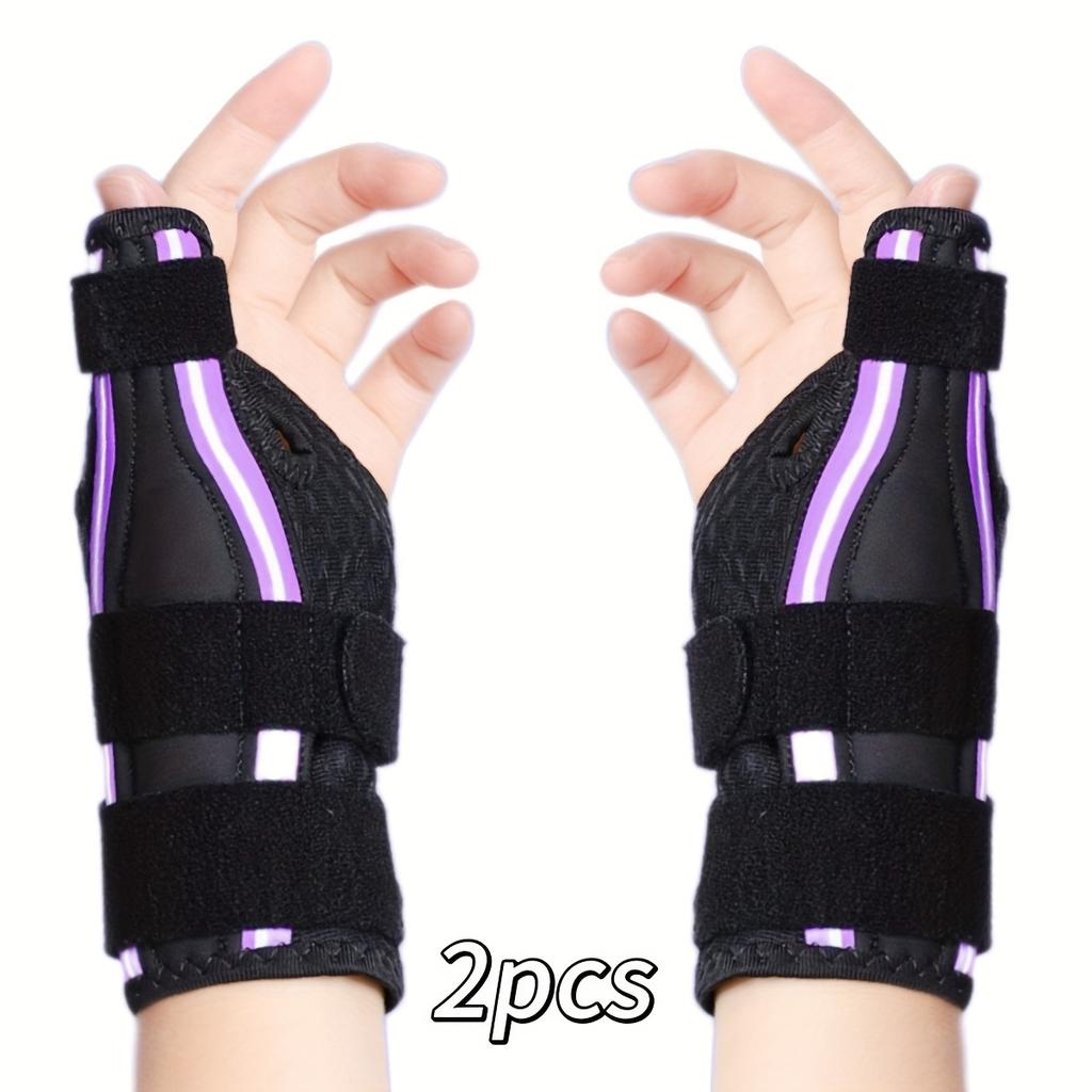 2 Stück Verstellbare Handgelenk- und Daumenstützbandagen - Ergonomische Handgelenkbandage mit Klettverschluss, Rechts-/Linkshänder-Anwendung, für Hand-/Handgelenkstabilität