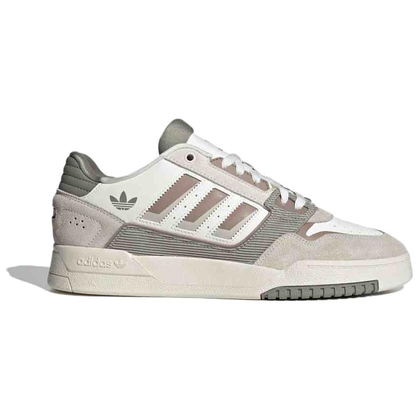 Adidas Originals Drop Step 2.0 Comfortable Versatile Non-Slip Durable Low-Top Skate Shoes Unisex Sneakers White Brown JP9971