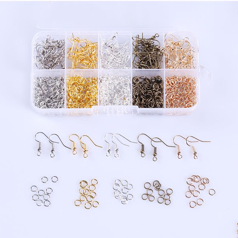 Handmade Diy Earrings, Earrings, Jewelry Accessories, Ear Hooks, Single Rings, Open Rings, Material Accessories Set.