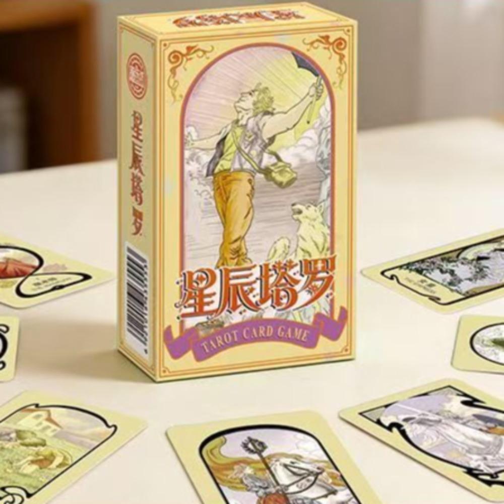 Celestial Journey Tarot : Elegant Art Nouveau Illustration Deck 10.3*6cm - 78-Card Divination Kit