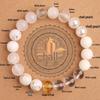 Five Elements Red Agate Fire Balance Bracelet with Cinnabar - Unisex Jade Crystal for Fire Element Support