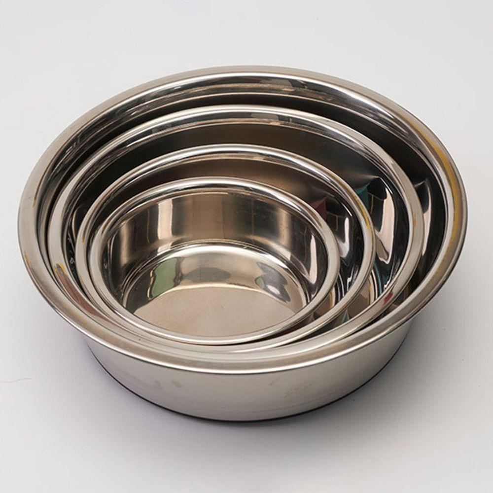 Stainless Steel Cat Dog Bowls Anti-slip Cat Water Drinking Bowl Dog Basin  Small/Large Dogs