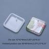 Geometric Love Heart Round Ellipse Square Rectangle Shield Shaped Pendant Mold UV Crystal Resin Perforated Silicone Mold