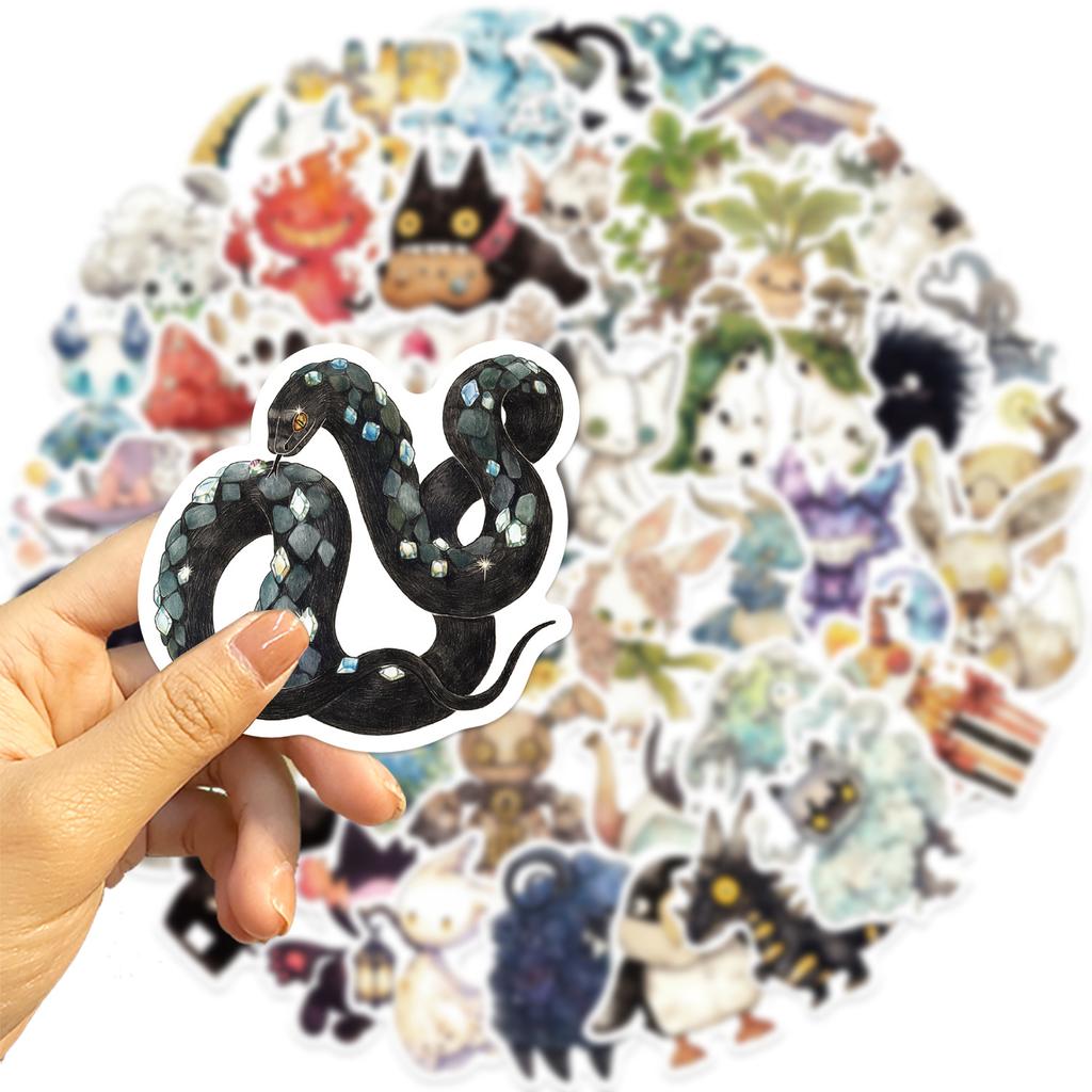 50 Absurd Fairy Tale Monster Graffiti Stickers Personalized Decoration Guitar Notebook Suitcase DIY Waterproof Stickers