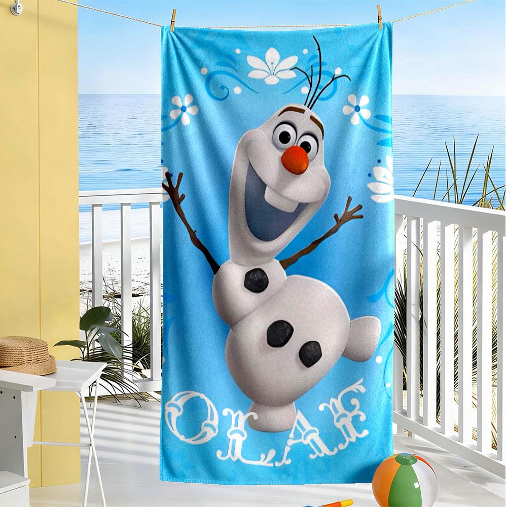 Winter Snowman Adventure Beach Towel High Absorbency & Quick-Dry Comfortable Lightweight
