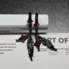 Gothic Feather Drop Earrings For Women Punk Zircon Geometric Personality Ear Buckle Earrings Y2K Jewelry Gifts