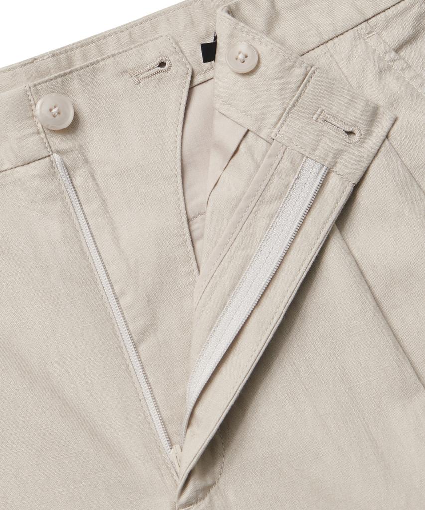 Musinsa Standard Cotton Linen Two-Tuck Wide Pants [Light Beige]