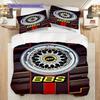 Bold Bbs Grid Bedding (1 * Duvet Cover + 2 * Pillowcase, Without Core) 2D Flat Christmas Birthday Gift Bedding Set Soft and Comfortable