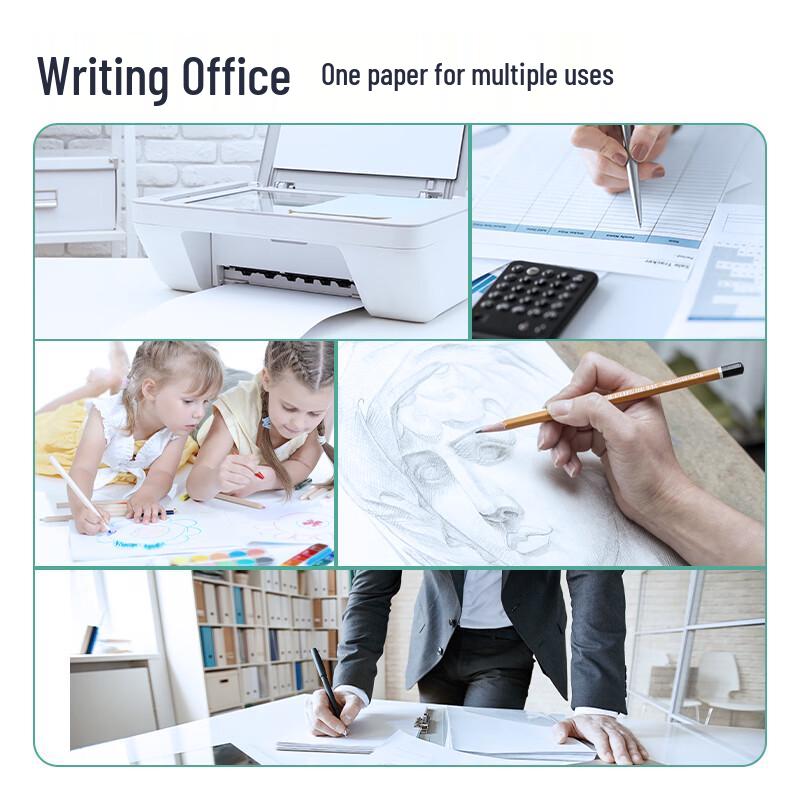 Deli 7401 A4 70g White Copy Paper, 5 Packs