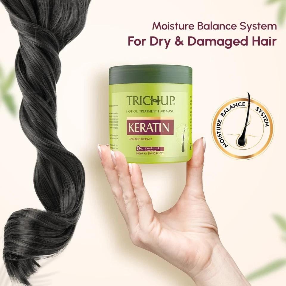 Trichup Keratin Hair Mask 500ml | Repairs Split Ends & Smoothens Hair