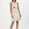 Women's Fashion Beach Dress Sleeveless Round Neck Floral Print Dress