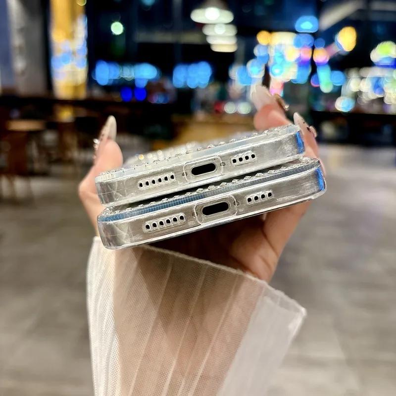 Luxury Glitter Bling Diamond Clear Phone Case For TECNO Camon 40 30 Pro 4G 5G 12 15 TECNO Pop 10C 9 8 7 Pro Pop 6 GO Soft Cover