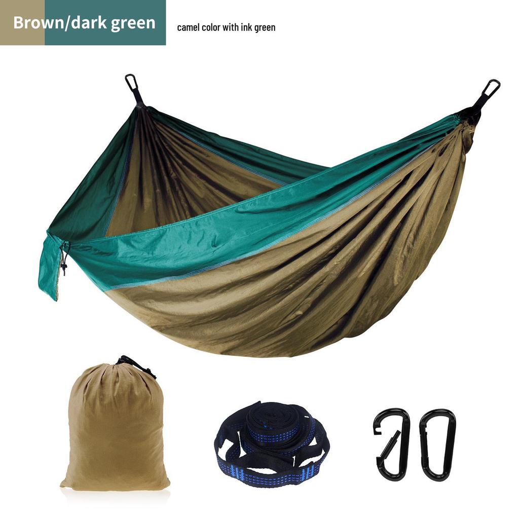 Adjustable Straps Nylon Hammock - High-End Single/Double Outdoor Use