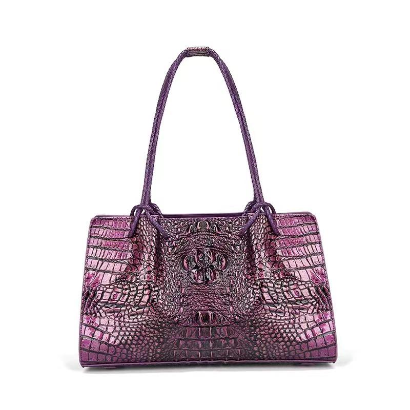 Alligator Leather Women's Large Capacity Luxury Handbag Shoulder Bag 2025 Trend