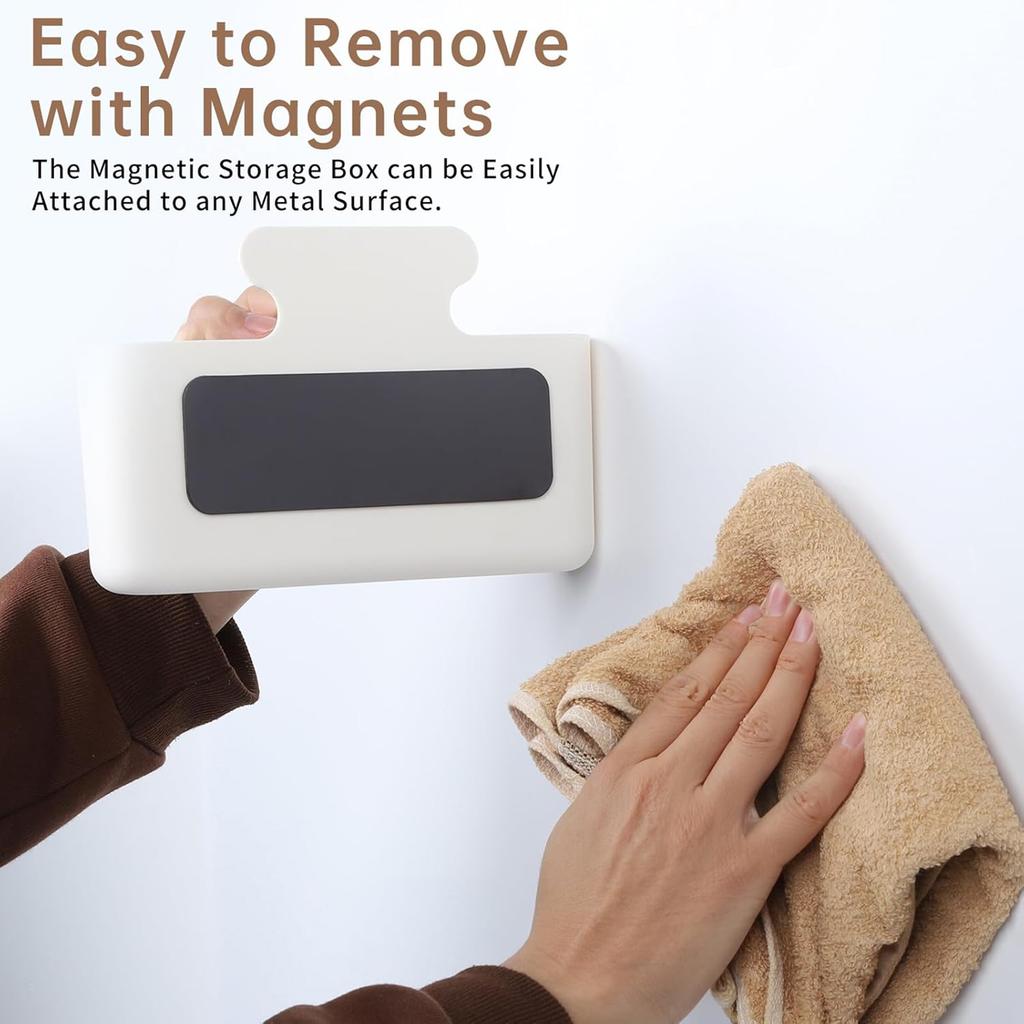 Household Magnetic Storing Shelf Space Saving Solid Smart Phone Rack Toiletries Holder for Kitchen Bathroom Bedroom