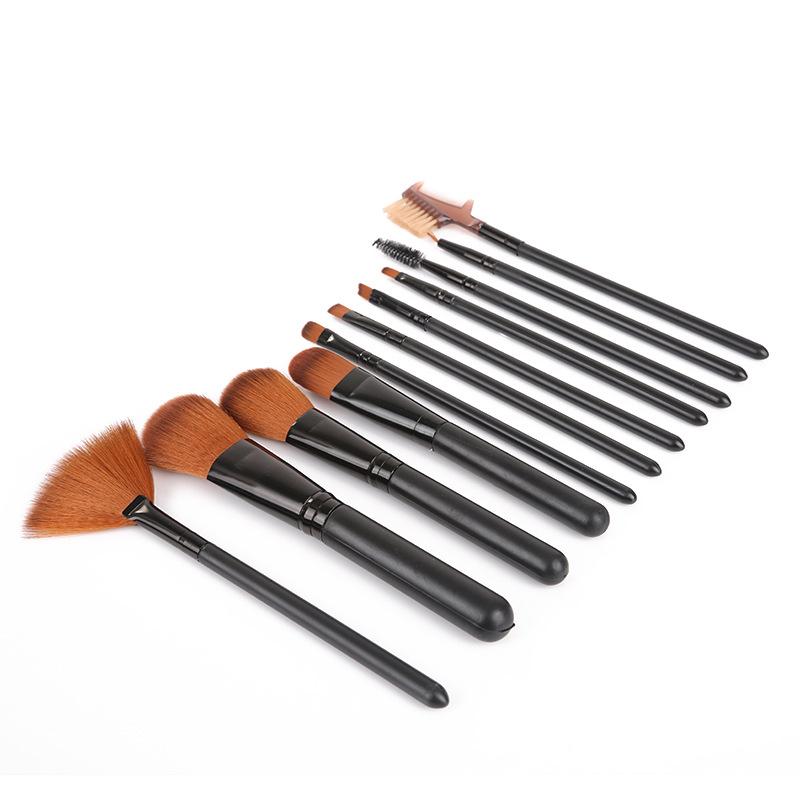 Hot Selling 12cs Professional Makeup Brush Set  Woman Vegan Hair Blue Pink Makeup Brush Set