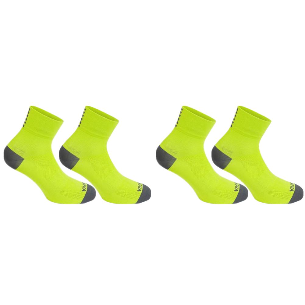 

#F Sport Cycling Socks Comfortable Men Women Running Breathable Socks (Yellow)