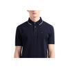 Emporio Armani Logo Embroidered Polo Shirt Men Polo Shirts Navy EM000858-AF12955-UB118