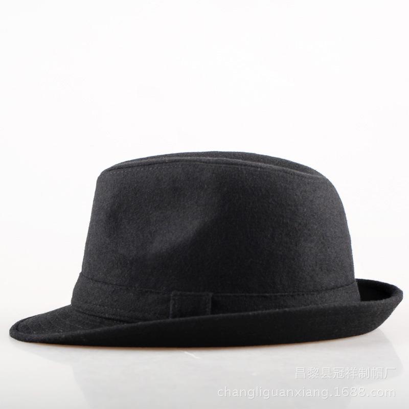 Top Hat Men Middle-aged Men Autumn and Winter Thickened Hat Wool Top Hat Old Man Hat Old Man Hat Dad Hat