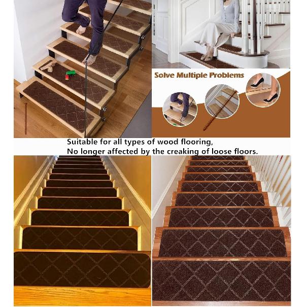 Eliminate Squeaky Noise Floor Repair Kit with 5 Tools and 50 Screws for Wood Floors, Eliminate Squeaks Under Carpeted Floors, Hardwood, Vinyl, and