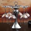 Tabletop Wine Glass Rack, 6 Stem Glass Holder Upside down Hanging Goblet Drying Stand, Wine Cup Storage Organizer for Bar, Kitchen, Cabinet Home Decor