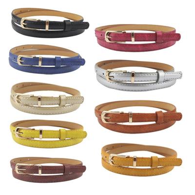 Elegant Fashion Women Belt Candy Color Leather Waistband Dress Accessories