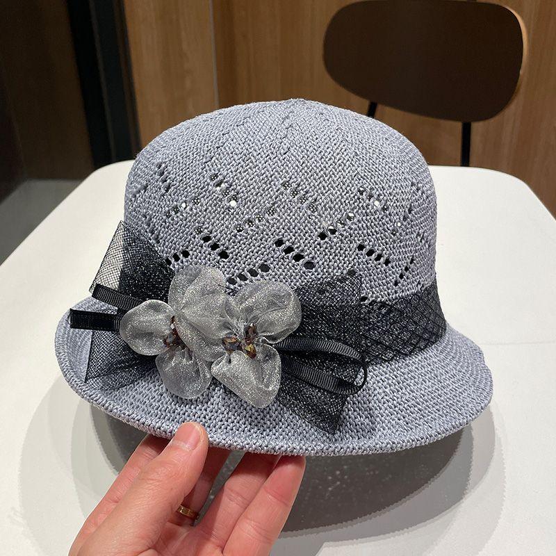 

Летняя шляпа-цилиндр с цветочным принтом, шляпа рыбака, модная дышащая солнцезащитная шляпа с закругленным краем, тонкий дизайн