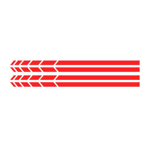 2 Sets 4PCS Car Stripe Stickers, Black/Silver 20*0.7cm Vinyl Decals for Truck Rearview Mirror & Vehicle Body Accessories