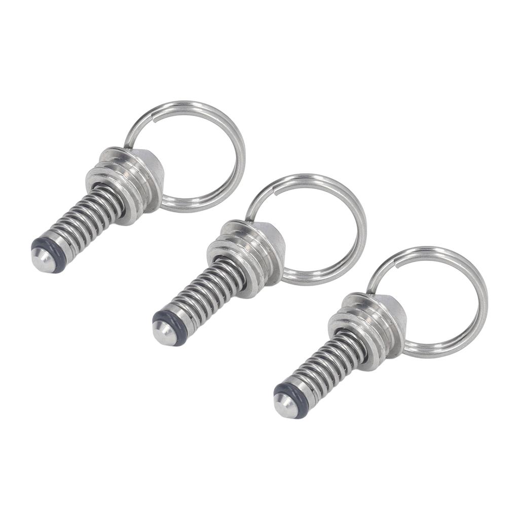 3PCS Beer Keg Relief Valve Replacement 304 Stainless Steel Keg Lid Pressure Release Valve