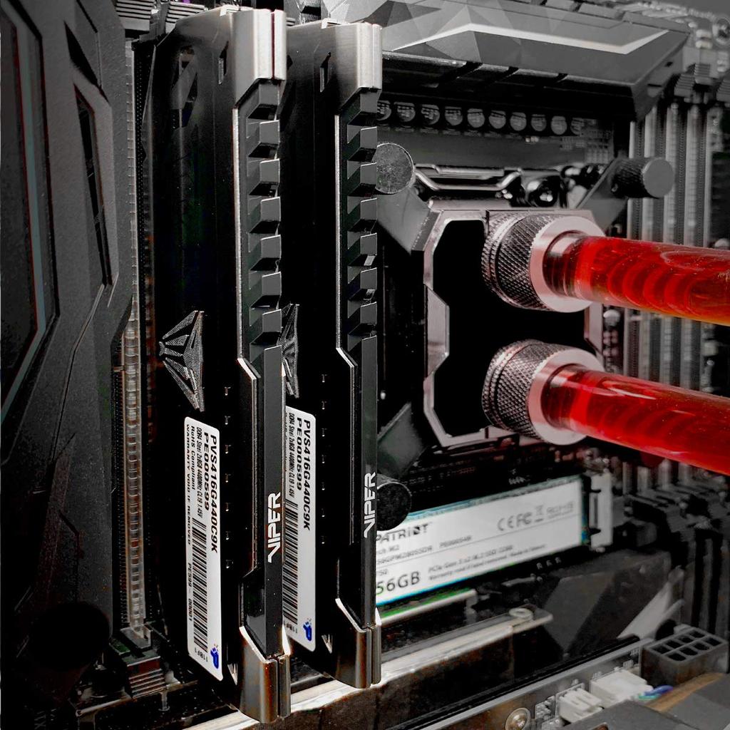 Patriot Viper Steel DDR4 3600MHz PC4-28800 32GB (2 x 16GB) Aluminum Heatsink Desktop Memory PVS432G360C8K