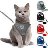 Soft Breathable Dog Harness Polyester Mesh Vest Harness for Dog Cat Pet Chest Refector Strap Leash