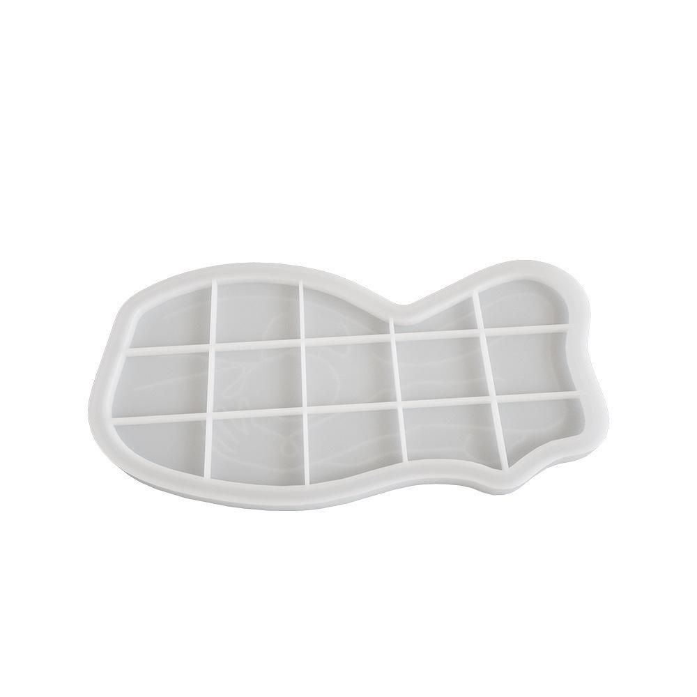 DIY Epoxy Resin Mold Cement Gypsum Abstract Human Body Lines Tray Storage Plaster Decoration Silicone Mold