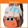Kids Capacity Large Backpack With Cartoon Crab And Umbrella Decoration For Daily