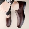 Fashion New Trend Formal Business Footwear Men Casual Non Slip Loafers All-match Mens Genuine Leather Shoes Comfort Male Slip On Flats