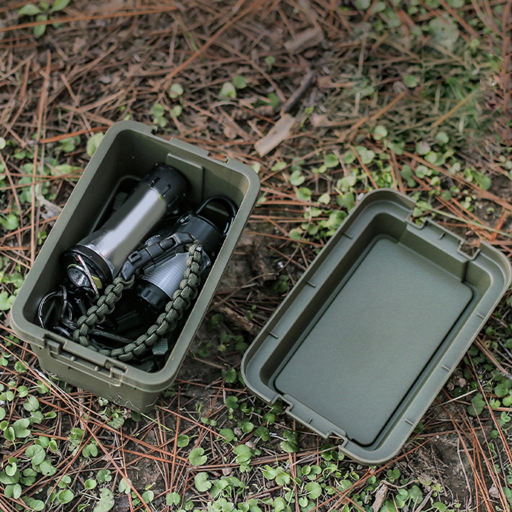 Camping Spice Kits Travel Spice Holder Hiking Spices Set 6Pcs Spice Jar with Storage Box Portable Spice Seasoning Box