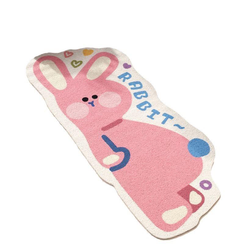 Cartoon Cute Carpet Room Absorbent Pad Anti Slip Carpet Bedroom Bedside Carpet Cooling Mat
