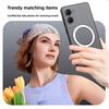Magnetic Iron Ring Phone Case for Vivo Y28s 5G,Y18s,Y03t Matte Soft TPU Shockproof Cover