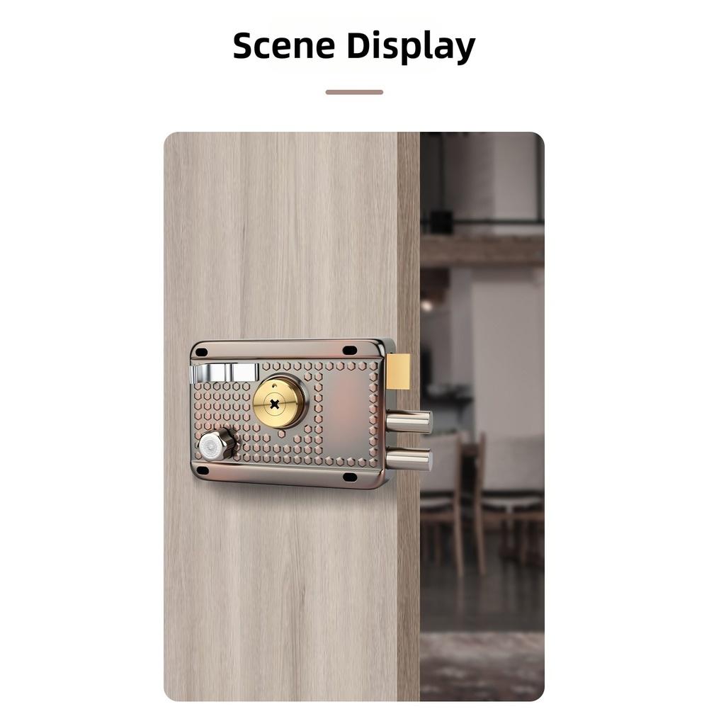 Cross Key Mortise Door Lock For SURFACE Mounted Suitable for Indoor Outdoor Use 12x8.5x7.2cm Iron Zinc Copper Heads