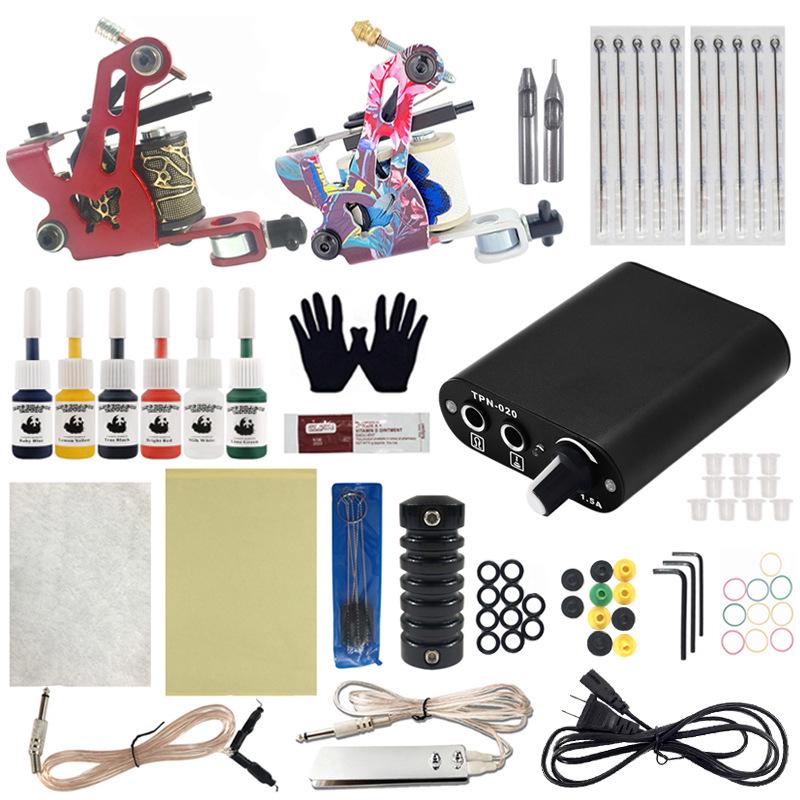 

Oulijuan Double Butterfly Tattoo Machine & Practice Set Double Butterfly Tattoo Machine Set
