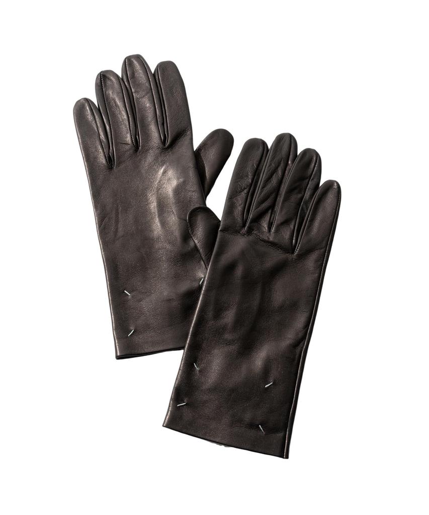 Maison Margiela S67TS0025 SY1536 Men's Gloves, Black,