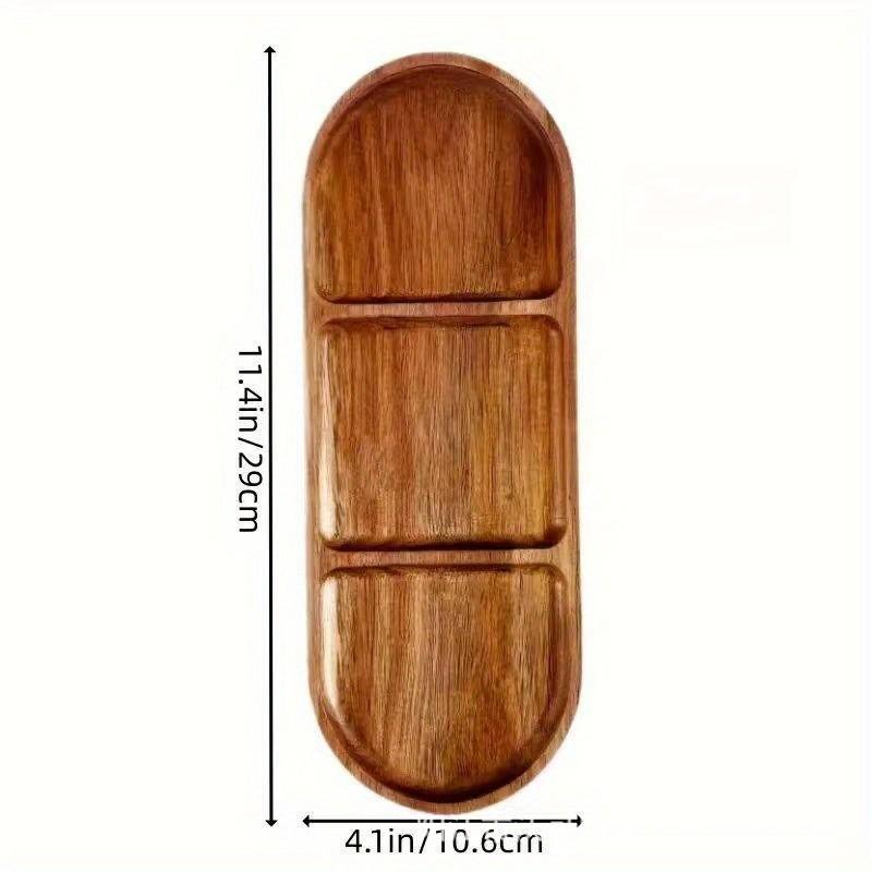 Cloud-Shaped Acacia Wood Tray: Tea, Dinner, Dessert, or Snack Plate and Storage Dish