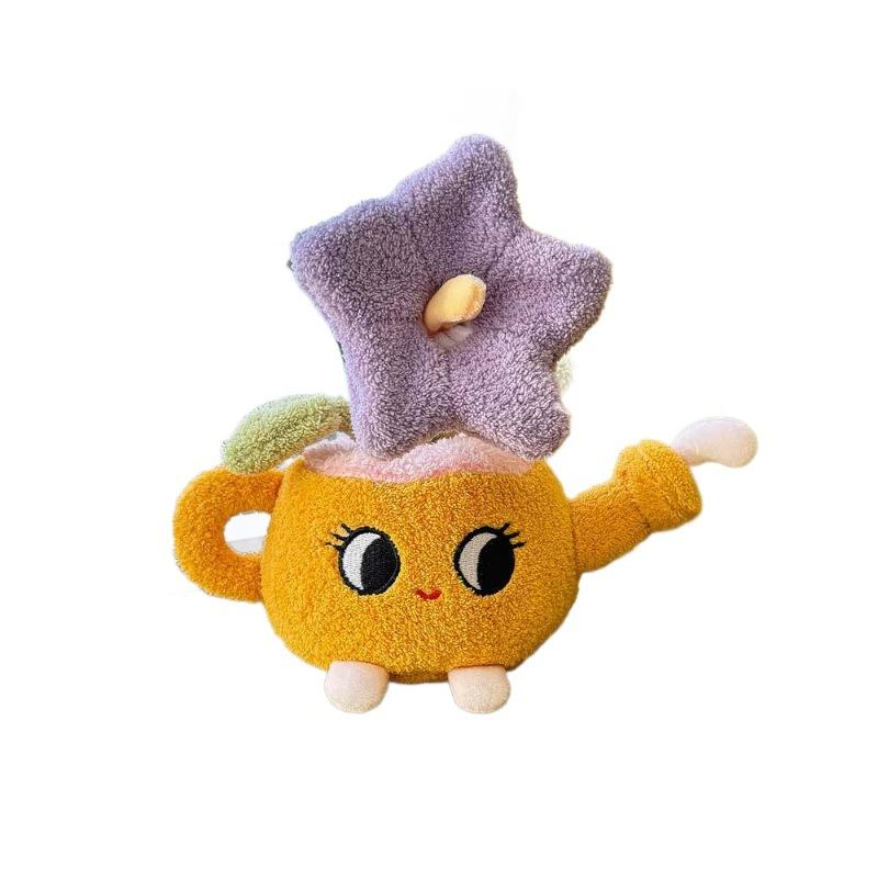 

Cute potted plant doll sunflower plush toy desktop green plant plush doll ornament female sleeping bedmate doll 18cm