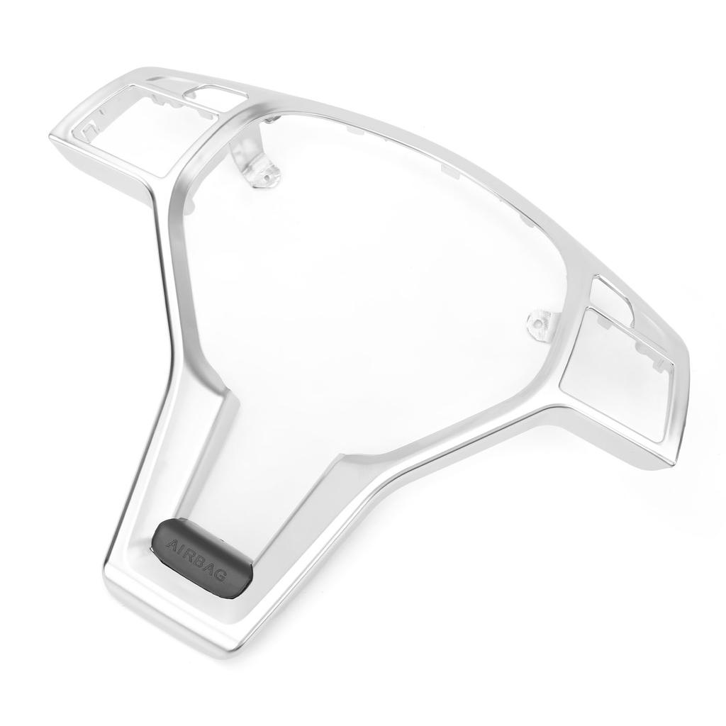 Steering Wheel Trim Cover 0994640013 Wheel Decoration Panel Decal Sticker Replacement for Benz C‑CLASS E‑CLASS Silver