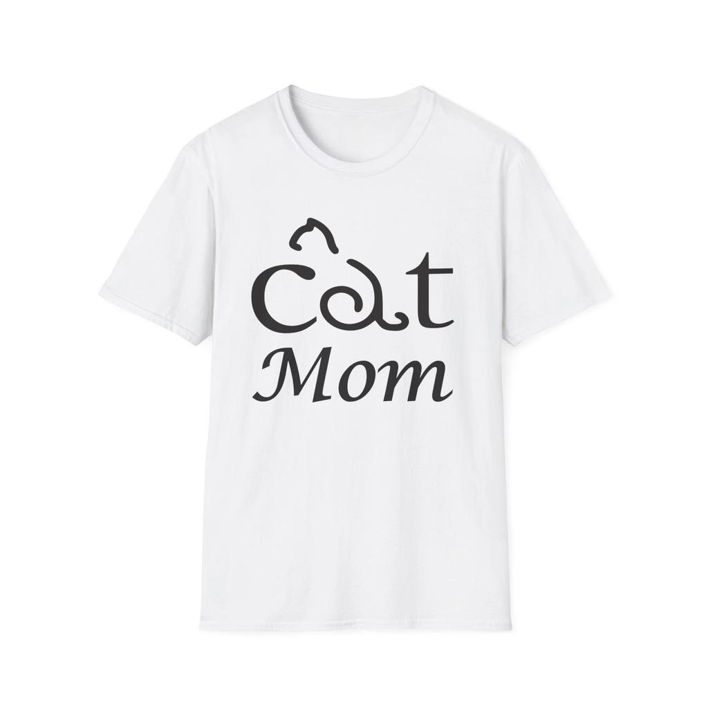 Cat Mom Mother's Day Cotton T-Shirt Gift Tee