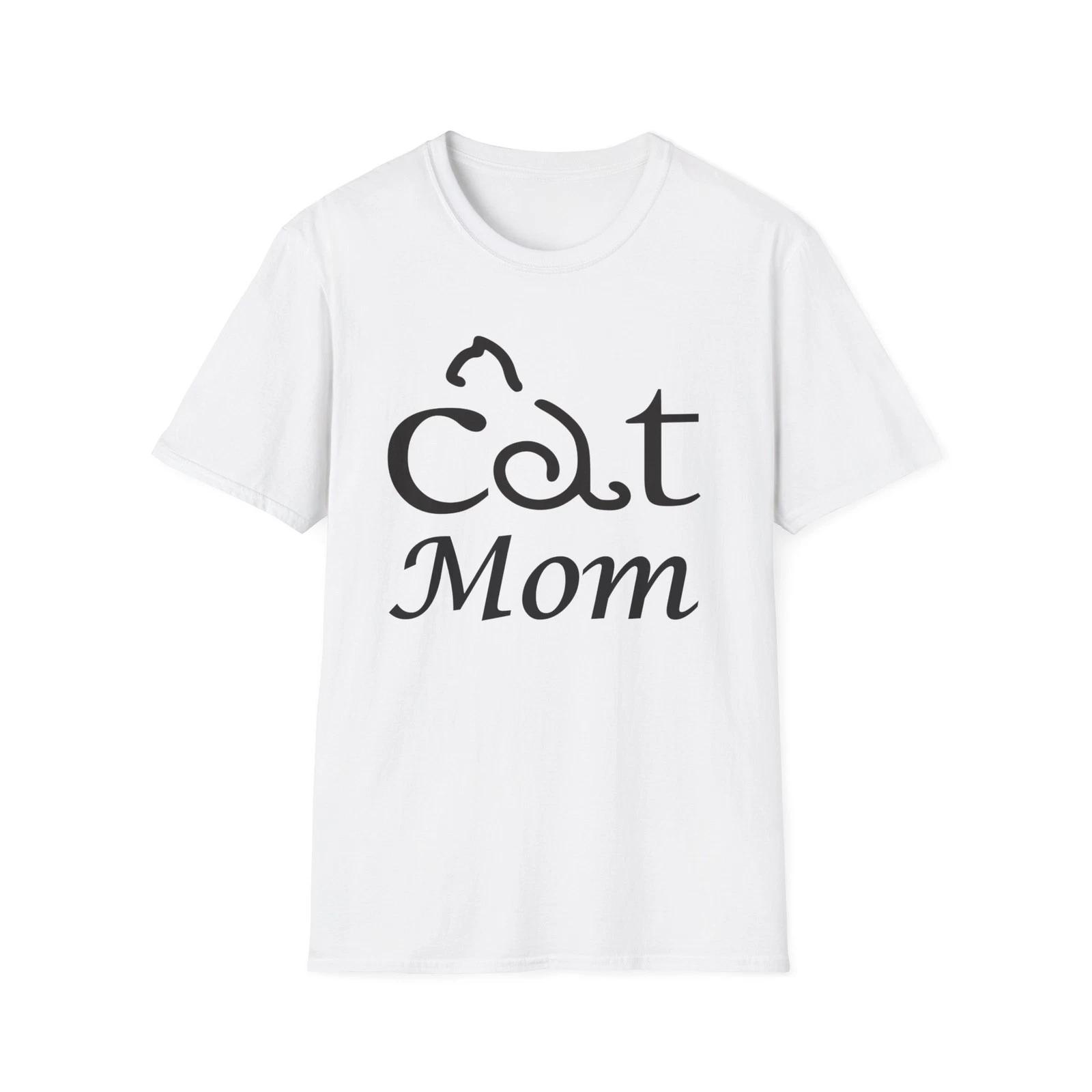 Cat Mom Mother s Day Cotton T-Shirt Gift Tee 3XL