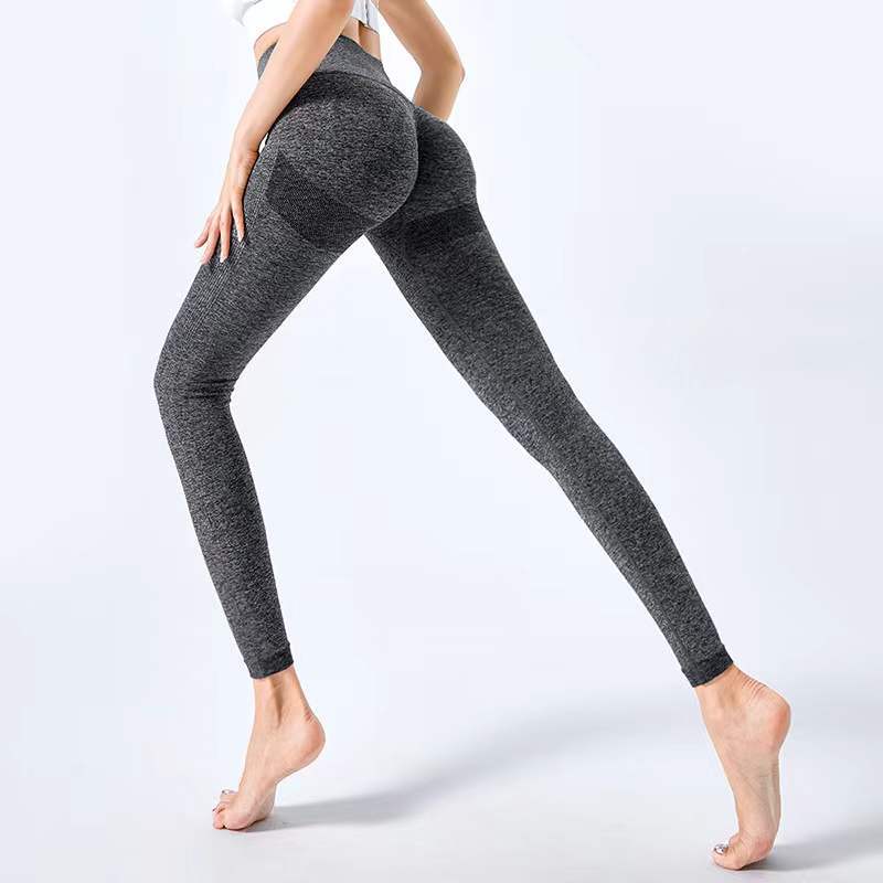 New Nude Women'S Fitness Running Sports Pants Yoga Pants Elastic Quick Drying Sweat Absorbing Tight Pants For Women