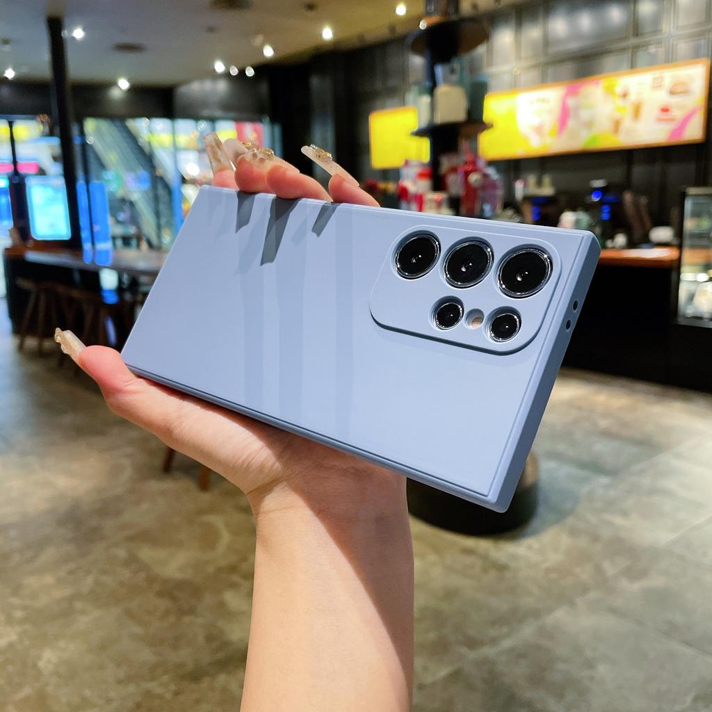 Applicable to Samsung S24 fine hole matte TPU straight edge A53A14 protective case note20 Rubik's Cube silicone mobile phone case